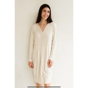 URBAN ZEN MIDI DRESS LAGENLOOK LINEN ARTISAN LUXURY RELAXED BOHEMIAN MINIMALIST